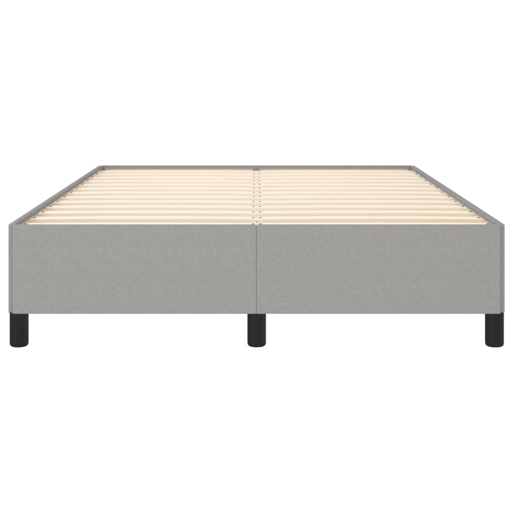 vidaXL Cadru de pat fără saltea, gri deschis, 140x200 cm, textil
