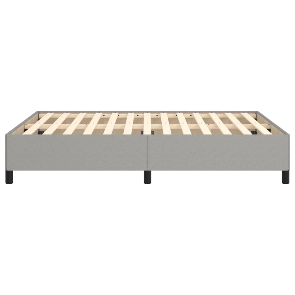 vidaXL Cadru de pat fără saltea, gri deschis, 140x200 cm, textil