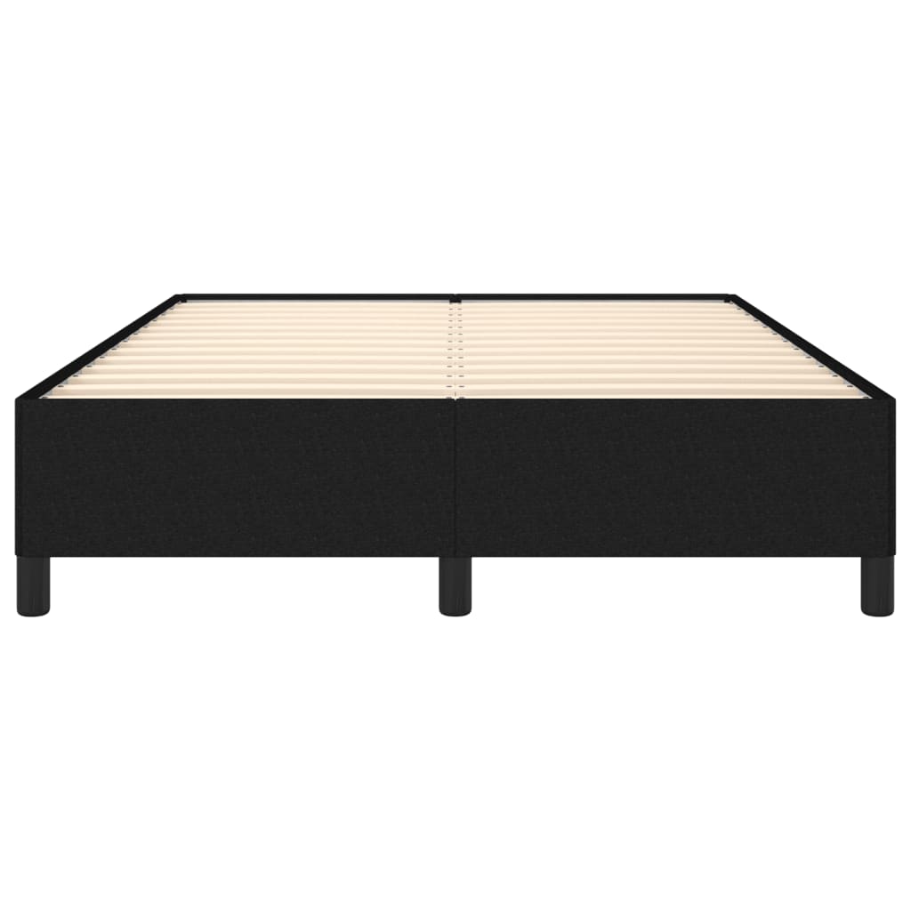 vidaXL Cadru de pat fără saltea, negru, 140x200 cm, textil vidaXL Cadru de pat fără saltea, negru, 140x200 cm, textil