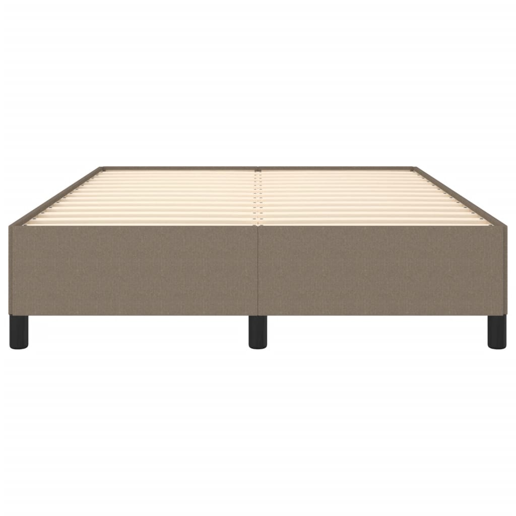 vidaXL Cadru de pat fără saltea, gri taupe, 140x200 cm, textil vidaXL Cadru de pat fără saltea, gri taupe, 140x200 cm, textil
