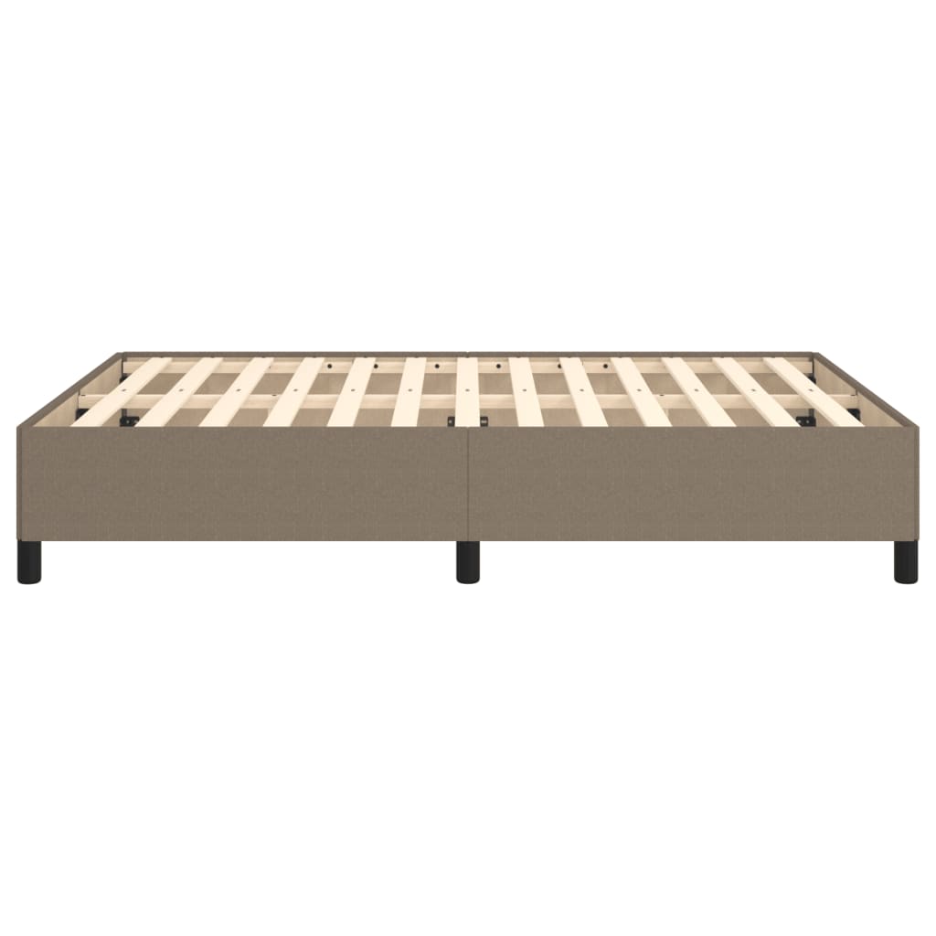 vidaXL Cadru de pat fără saltea, gri taupe, 140x200 cm, textil vidaXL Cadru de pat fără saltea, gri taupe, 140x200 cm, textil