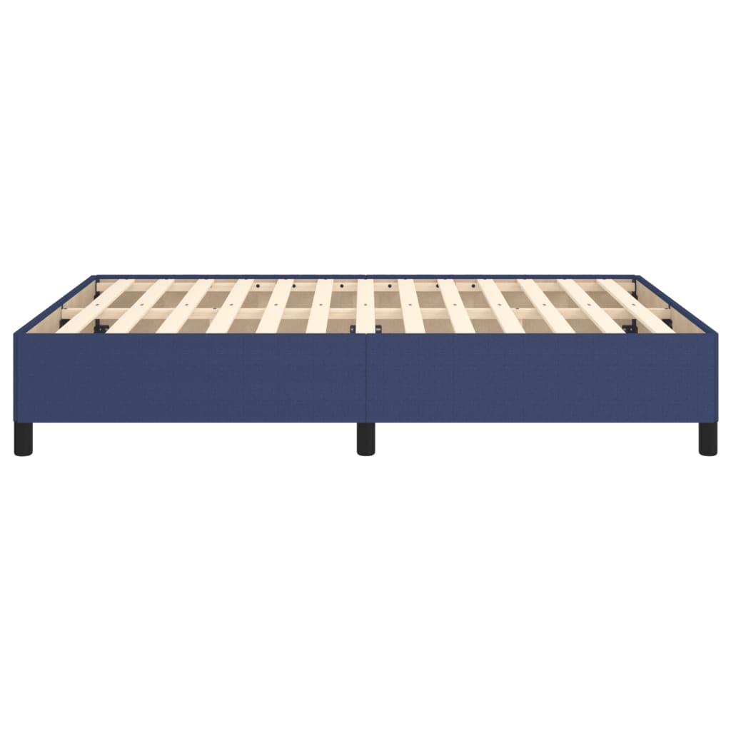 vidaXL Cadru de pat fără saltea, albastru, 140x200 cm, textil
