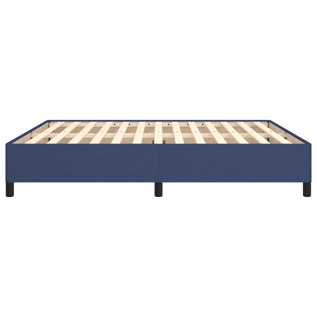 vidaXL Cadru de pat fără saltea, albastru, 160x200 cm, textil