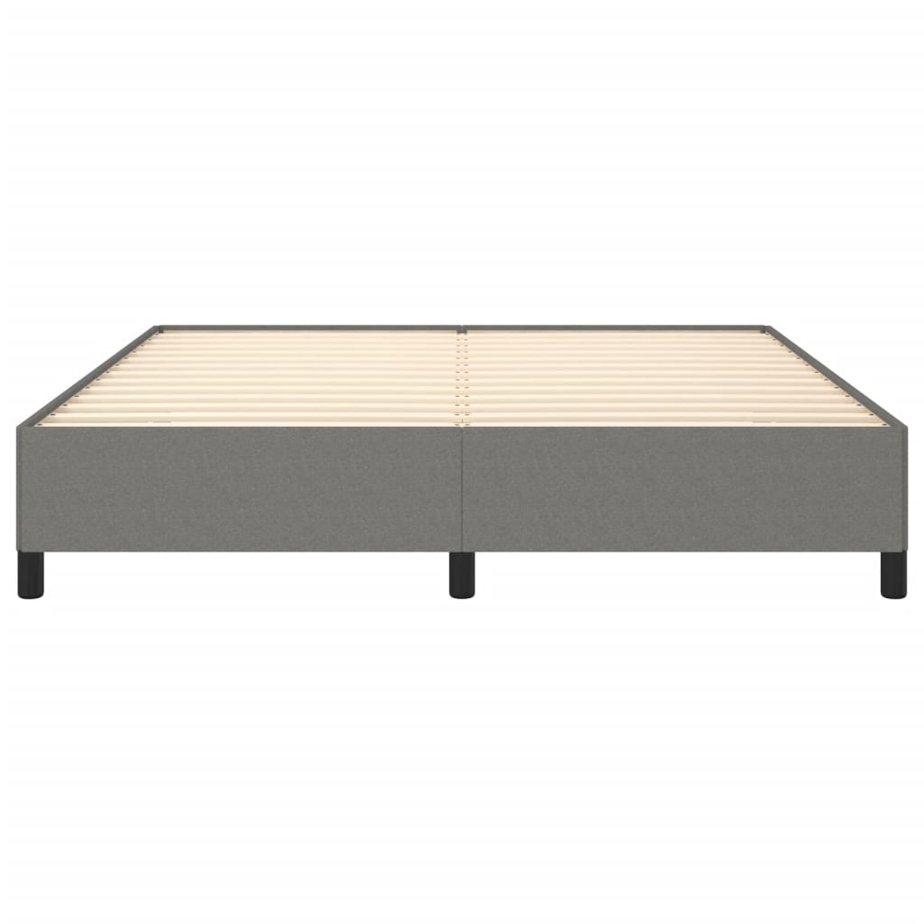 vidaXL Cadru de pat fără saltea, gri închis, 180x200 cm, textil