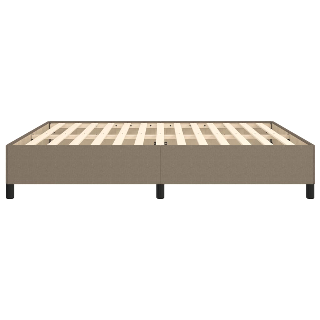 vidaXL Cadru de pat fără saltea, gri taupe, 180x200 cm, textil