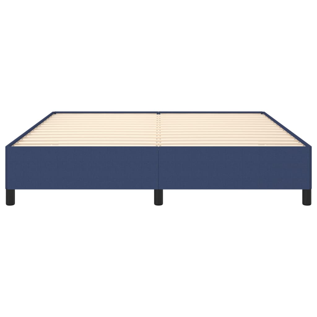 vidaXL Cadru de pat fără saltea, albastru, 180x200 cm, textil