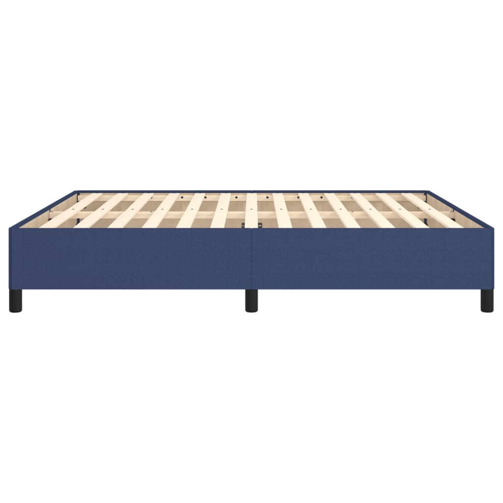 vidaXL Cadru de pat fără saltea, albastru, 180x200 cm, textil