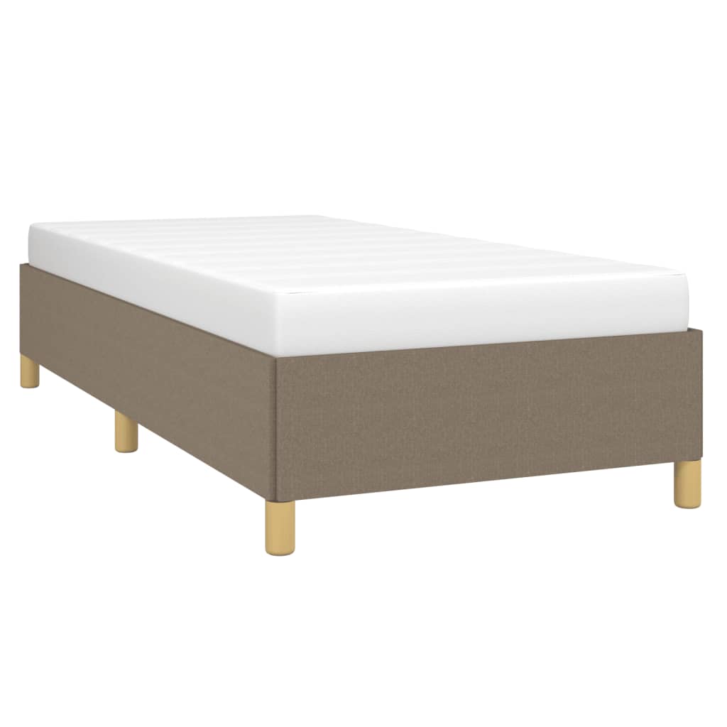 vidaXL Cadru de pat fără saltea Taupe 80x200 cm țesătură