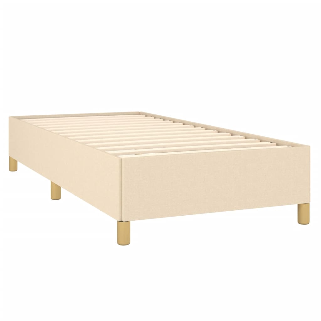 vidaXL Cadru de pat fără saltea cremă 80x200 cm țesătură