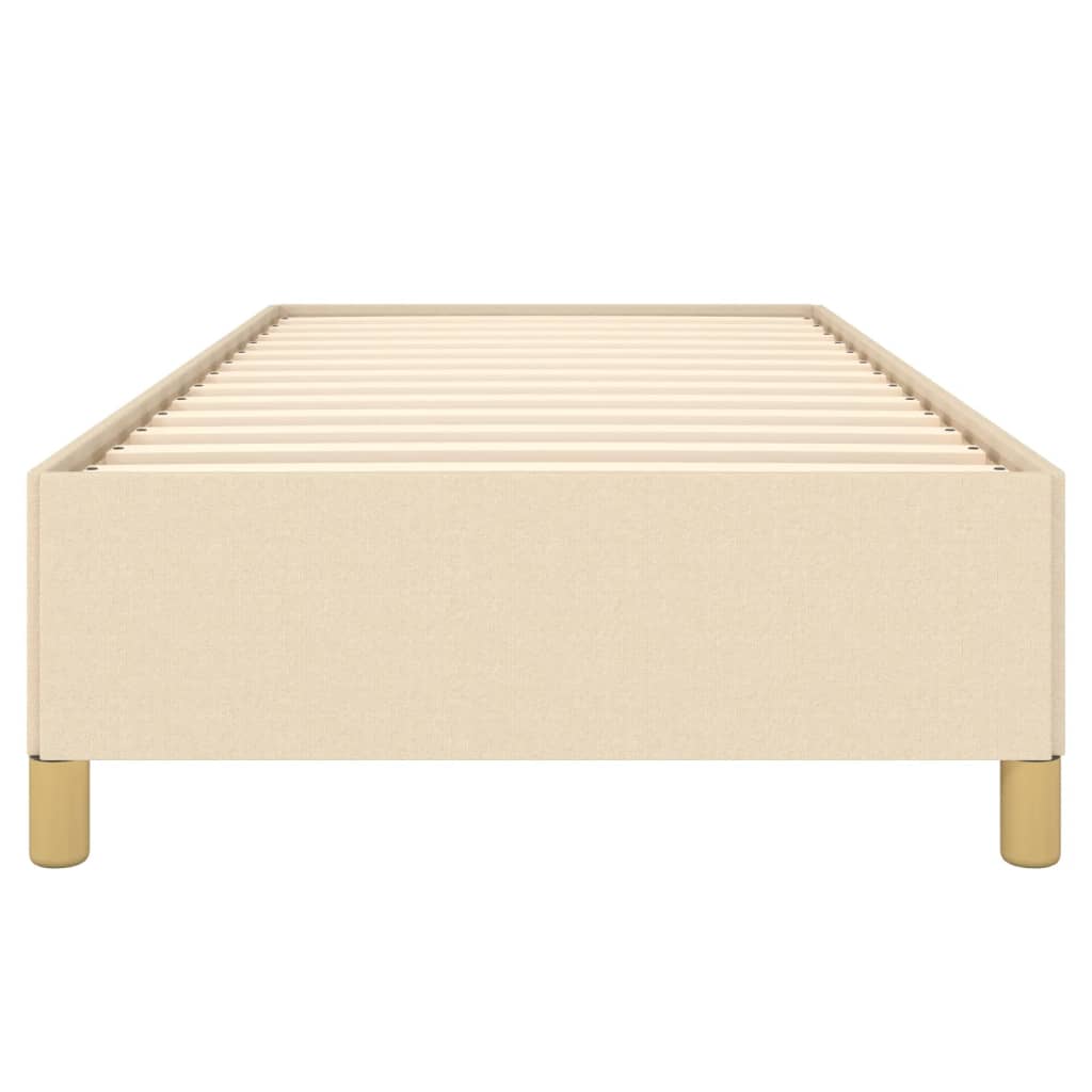 vidaXL Cadru de pat fără saltea cremă 80x200 cm țesătură