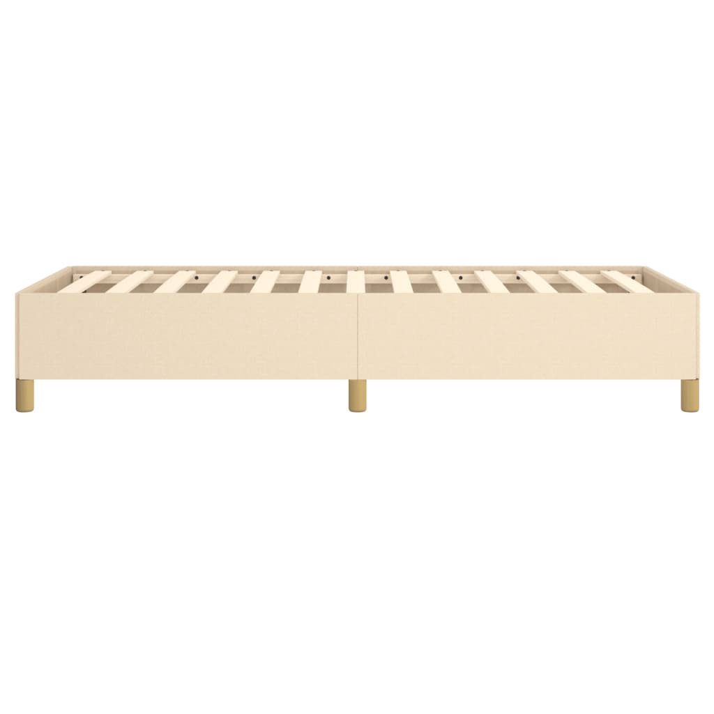 vidaXL Cadru de pat fără saltea cremă 80x200 cm țesătură