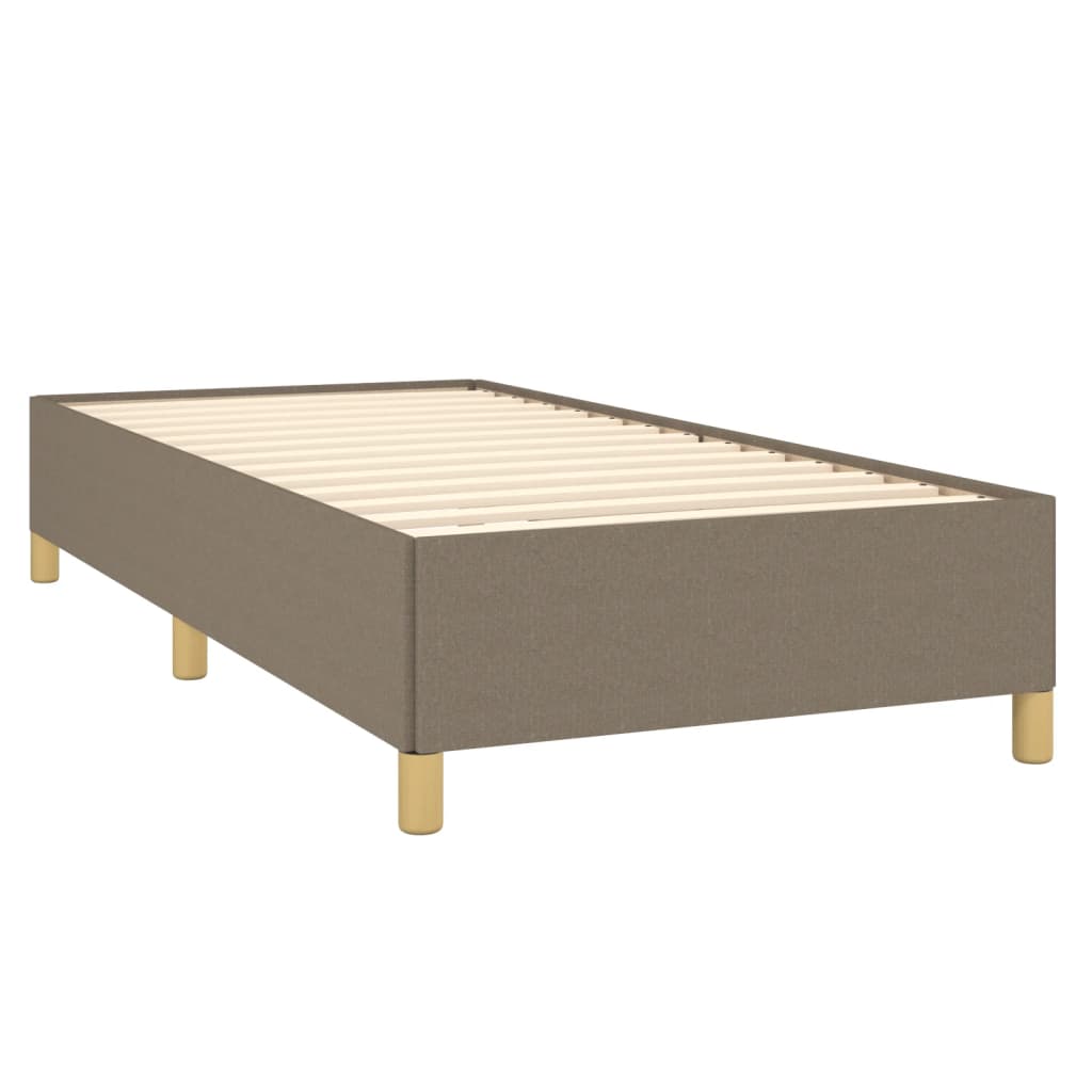 vidaXL Cadru de pat fără saltea Taupe 90x190 cm Stofa