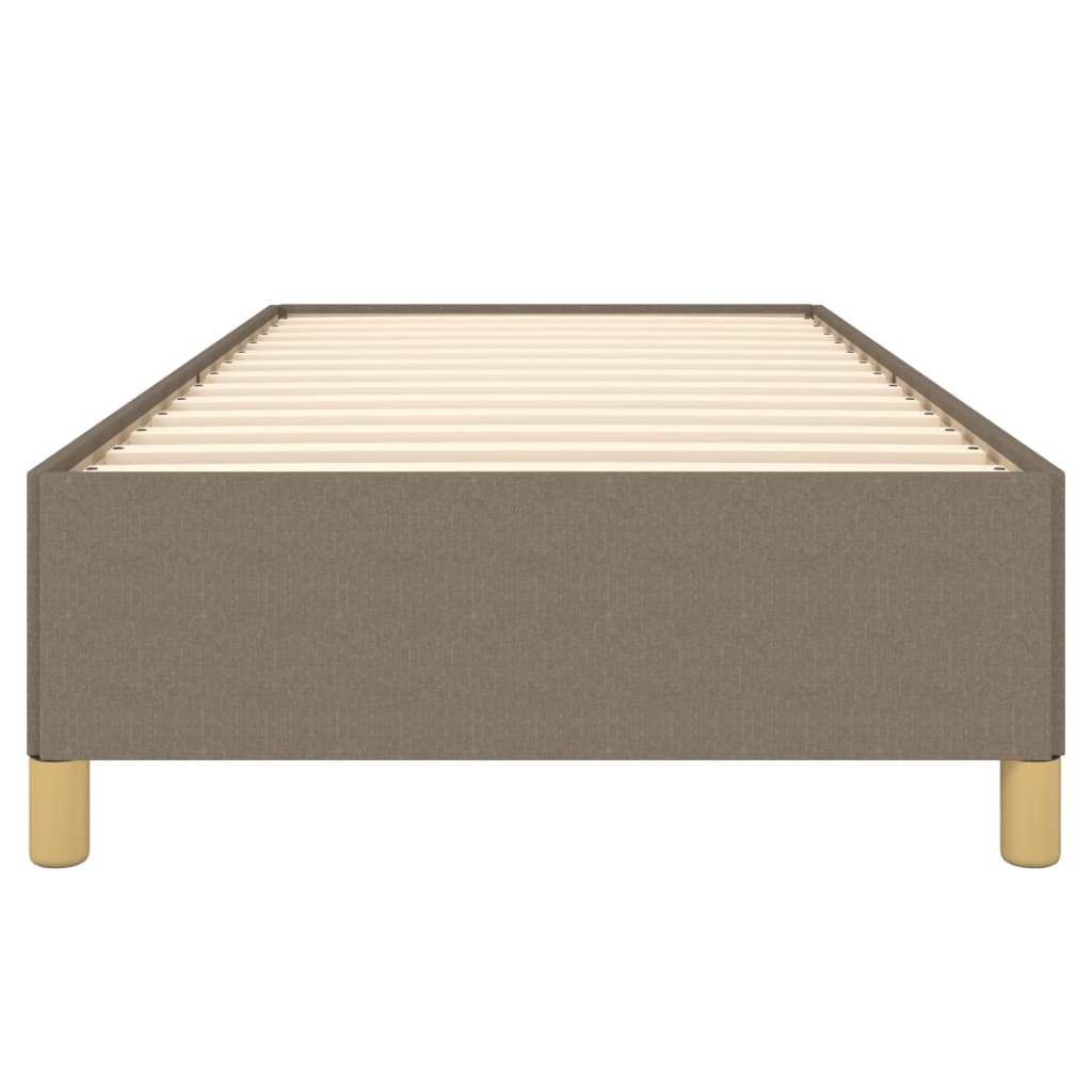 vidaXL Cadru de pat fără saltea Taupe 90x190 cm Stofa