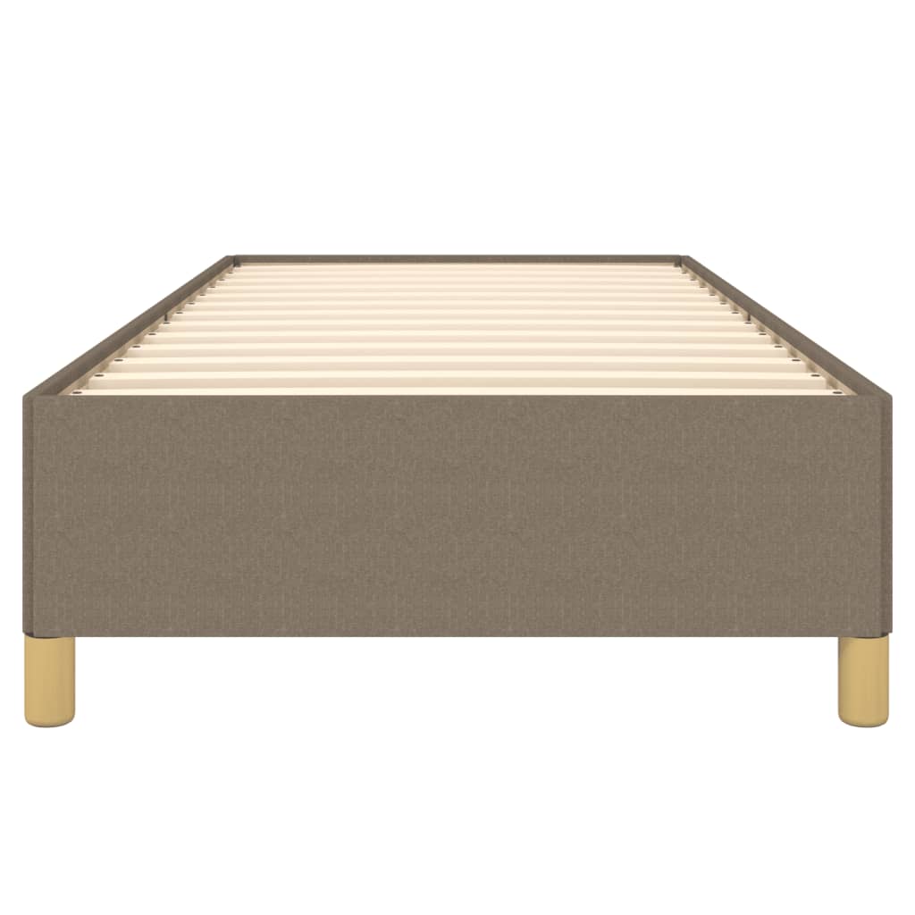 vidaXL Cadru de pat fără saltea Taupe 90x200 cm țesătură vidaXL Cadru de pat fără saltea Taupe 90x200 cm țesătură