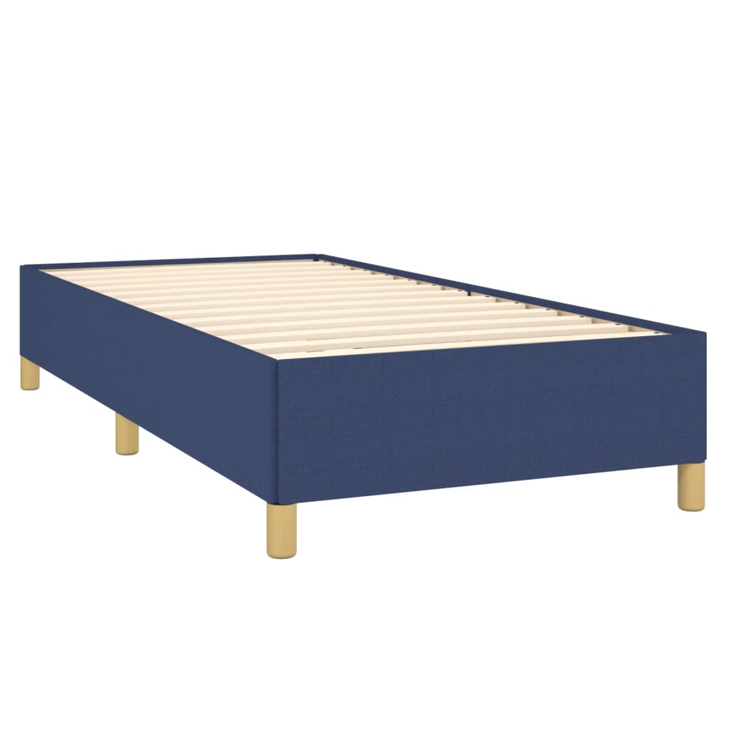 vidaXL Cadru de pat fără saltea țesătură albastră 100x200 cm vidaXL Cadru de pat fără saltea țesătură albastră 100x200 cm
