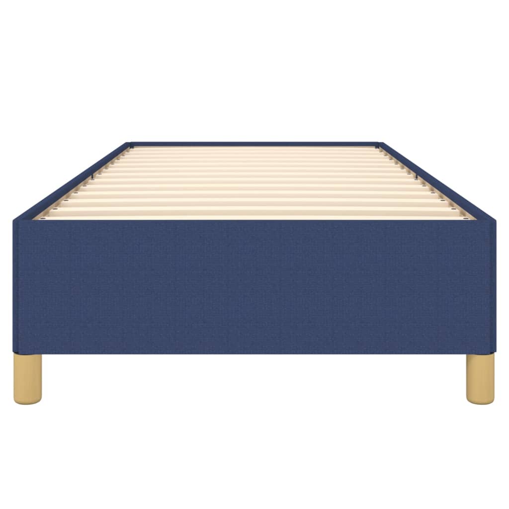 vidaXL Cadru de pat fără saltea țesătură albastră 100x200 cm vidaXL Cadru de pat fără saltea țesătură albastră 100x200 cm
