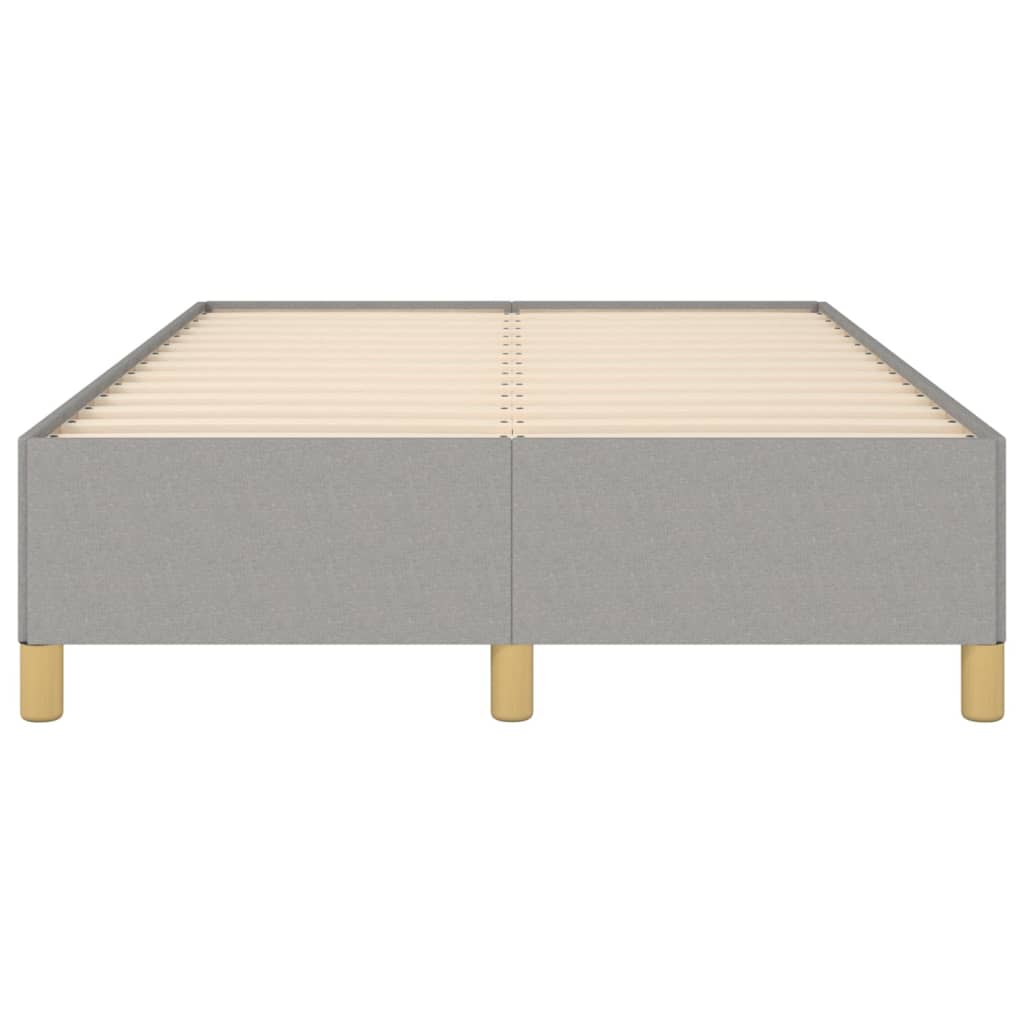 vidaXL Cadru de pat fără saltea, gri deschis, 120x200 cm, textil