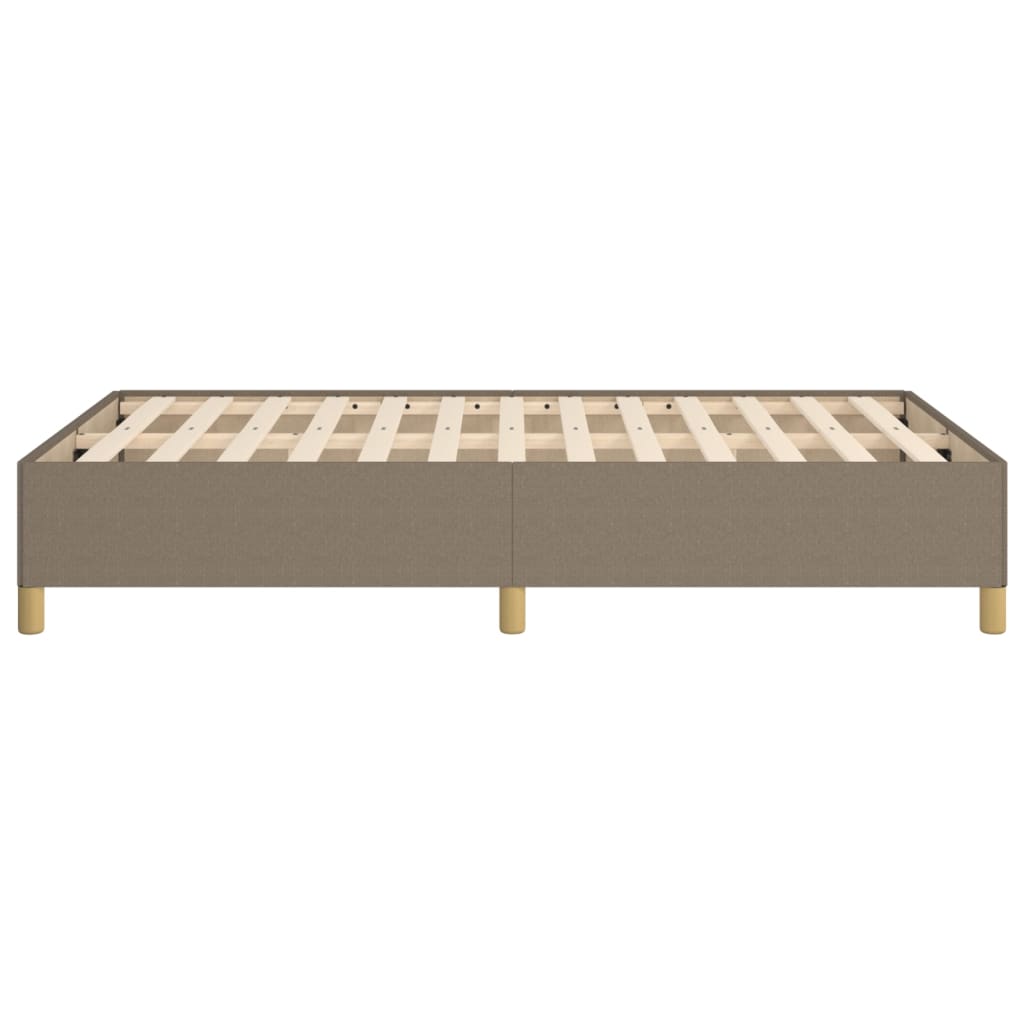 vidaXL Cadru de pat fără saltea, gri taupe, 120x200 cm, textil vidaXL Cadru de pat fără saltea, gri taupe, 120x200 cm, textil
