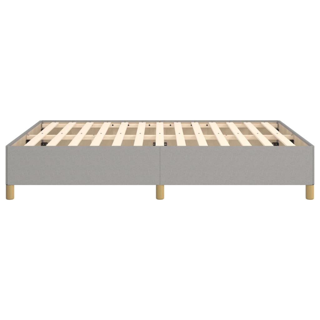 vidaXL Cadru de pat fără saltea, gri deschis, 140x190 cm, textil