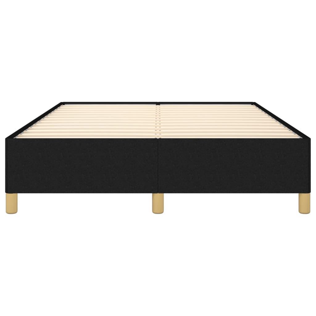 vidaXL Cadru de pat fără saltea, negru, 140x200 cm, textil vidaXL Cadru de pat fără saltea, negru, 140x200 cm, textil