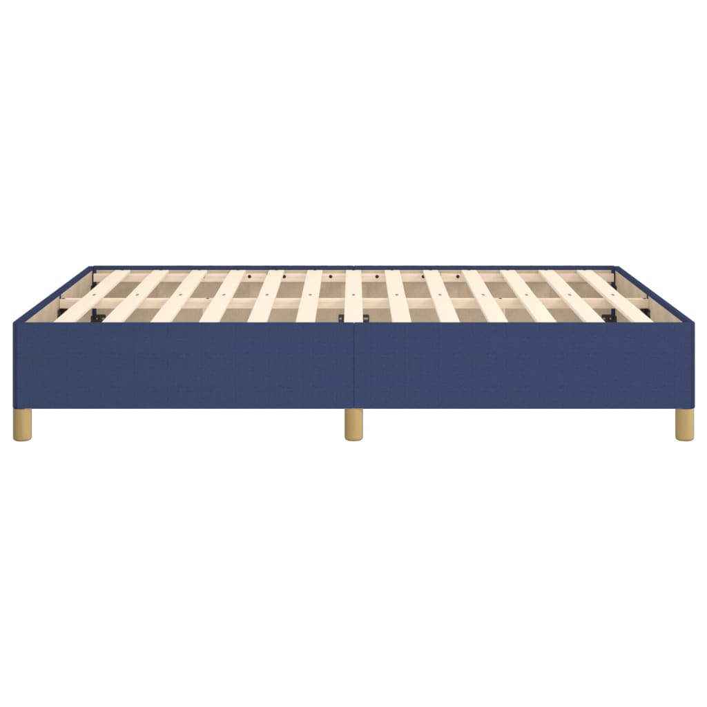 vidaXL Cadru de pat fără saltea, albastru, 140x200 cm, textil