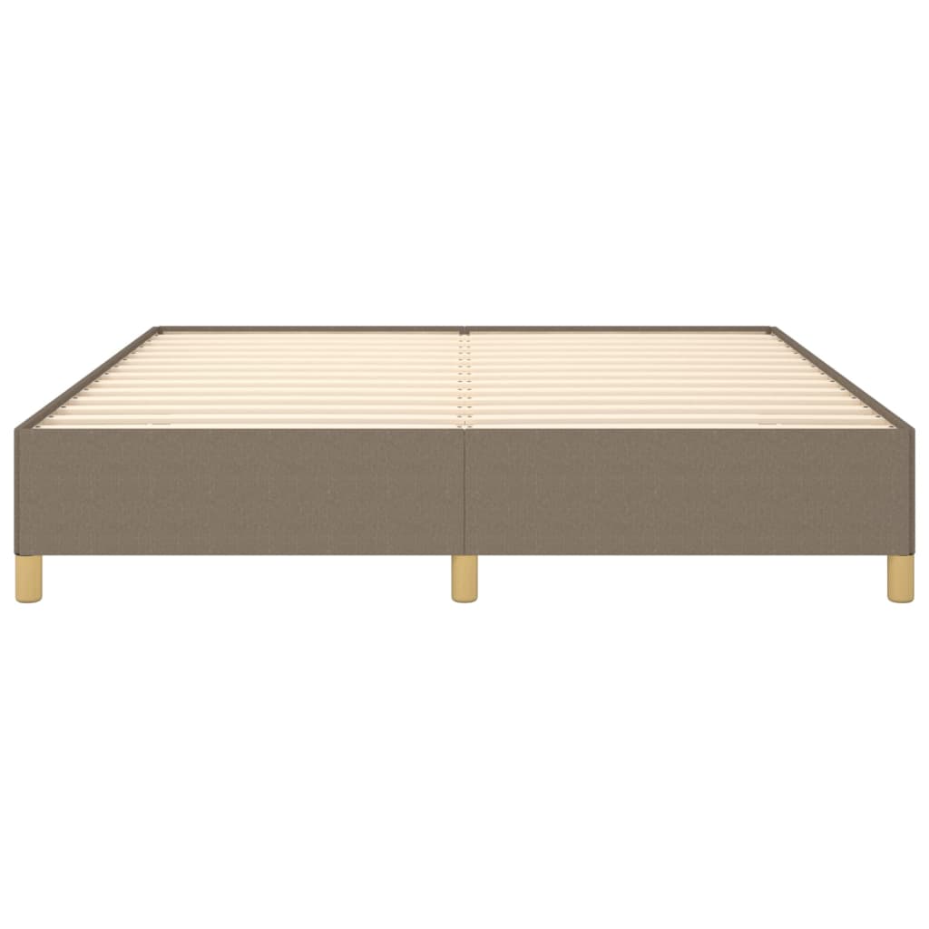 vidaXL Cadru de pat fără saltea, gri taupe, 160x200 cm, textil vidaXL Cadru de pat fără saltea, gri taupe, 160x200 cm, textil
