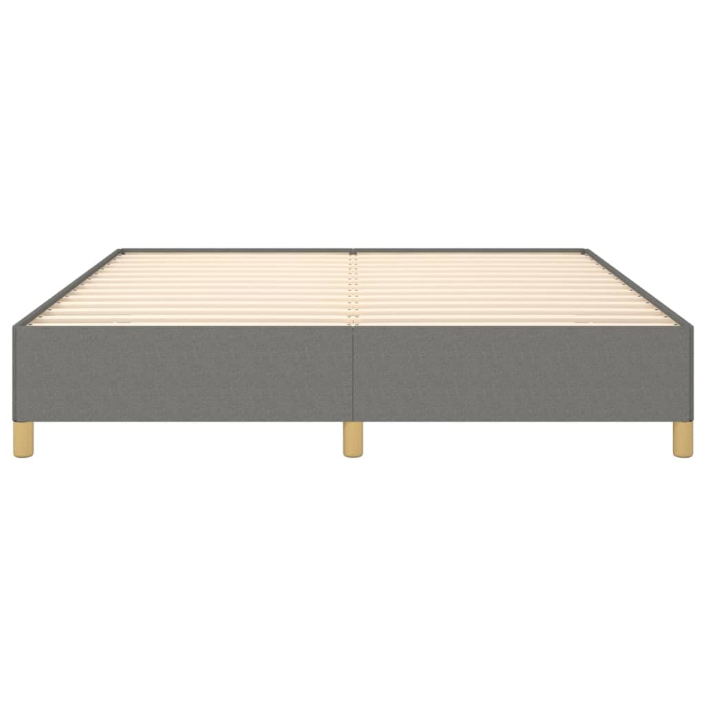 vidaXL Cadru de pat fără saltea, gri închis, 180x200 cm, textil