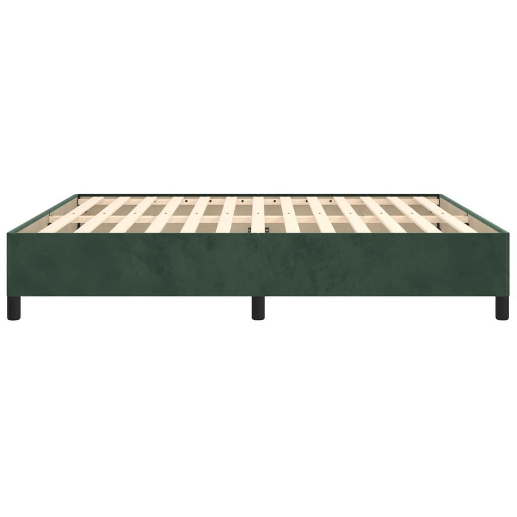 vidaXL Cadru de pat fără saltea, verde închis, 180x200 cm, catifea vidaXL Cadru de pat fără saltea, verde închis, 180x200 cm, catifea