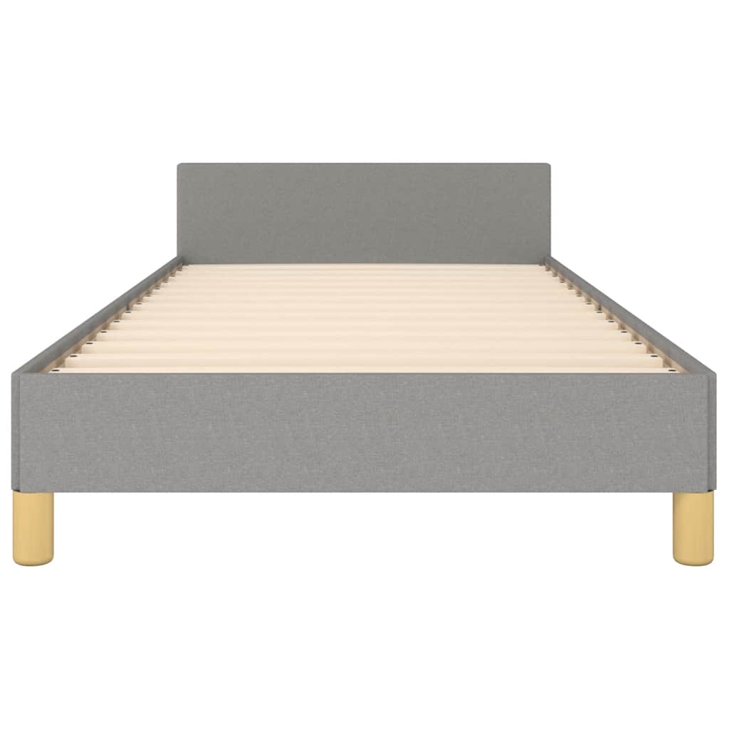 vidaXL Cadru de pat fără saltea, gri deschis, 80x200 cm, textil