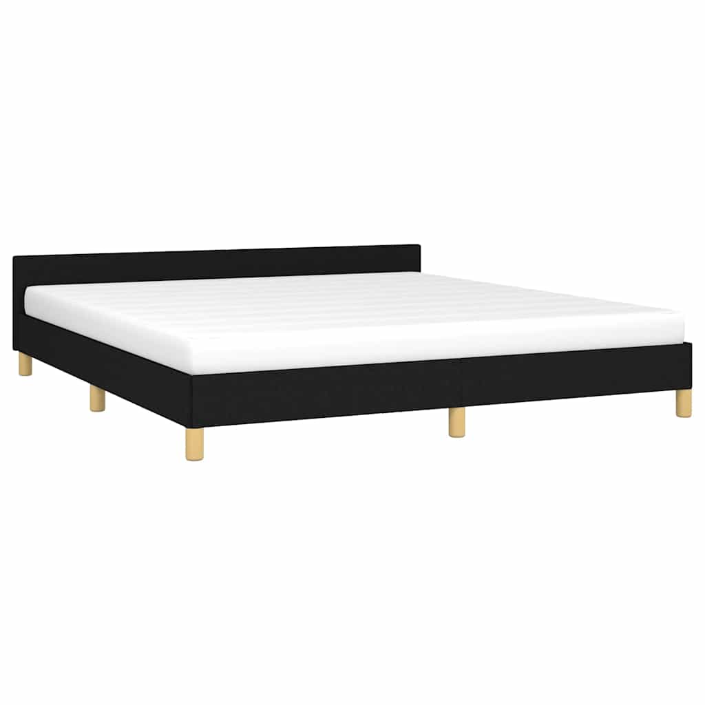 vidaXL Cadru de pat fără saltea, negru, 160x200 cm, textil vidaXL Cadru de pat fără saltea, negru, 160x200 cm, textil