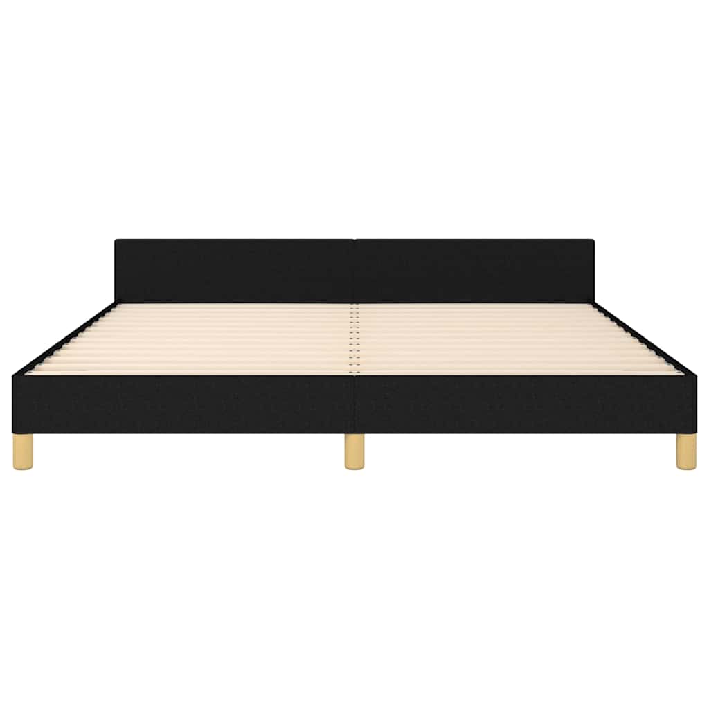 vidaXL Cadru de pat fără saltea, negru, 180x200 cm, textil vidaXL Cadru de pat fără saltea, negru, 180x200 cm, textil
