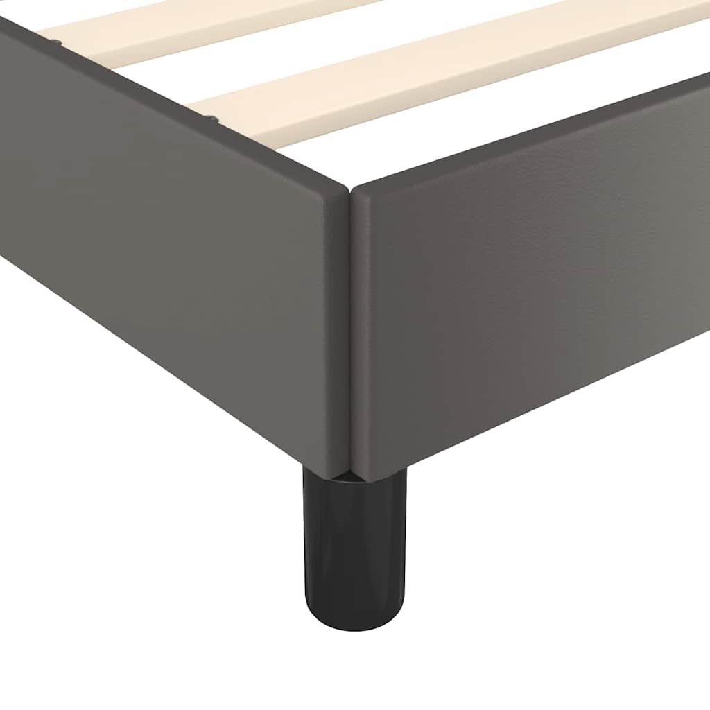vidaXL Cadru de pat cu tăblie fără saltea, gri, 80x200 cm