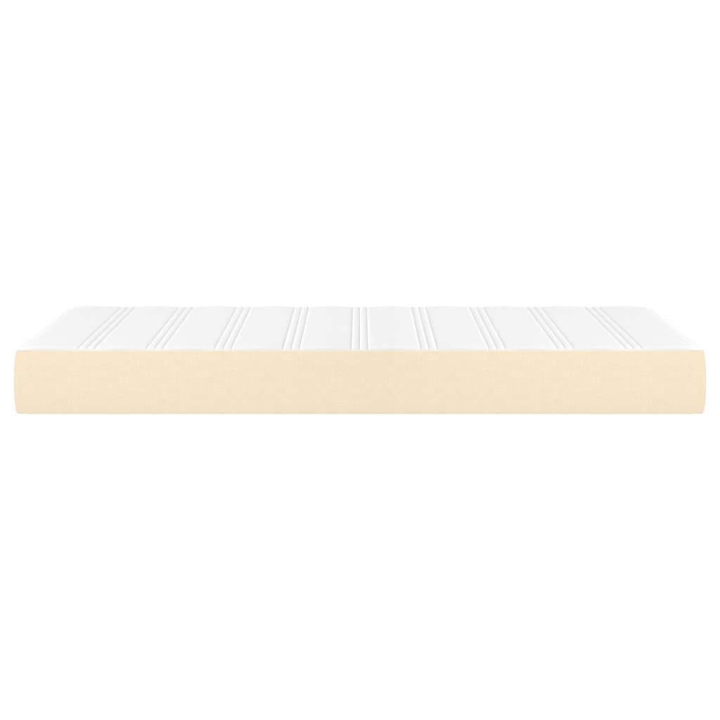 vidaXL Saltea de pat cu arcuri, crem, 80x200x20 cm, textil