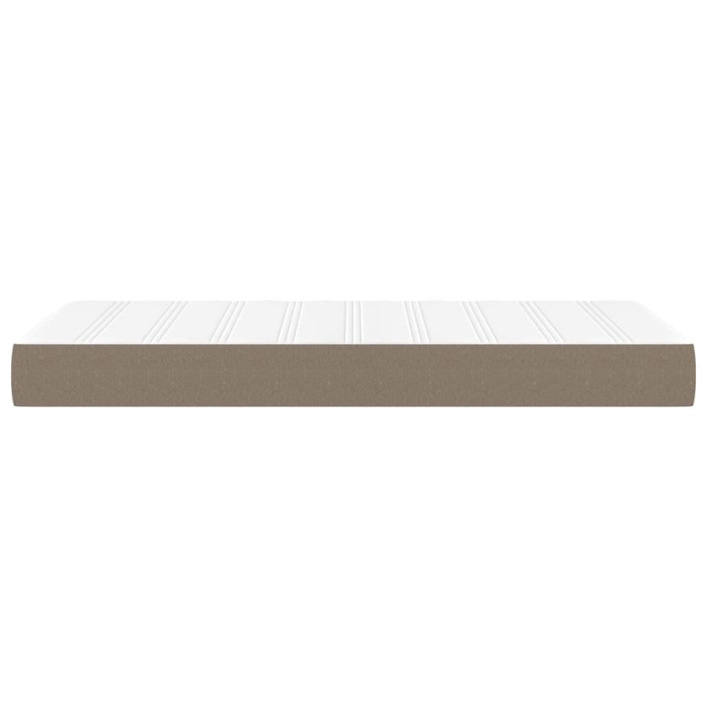 vidaXL Saltea de pat cu arcuri, gri taupe, 90x190x20 cm, textil vidaXL Saltea de pat cu arcuri, gri taupe, 90x190x20 cm, textil
