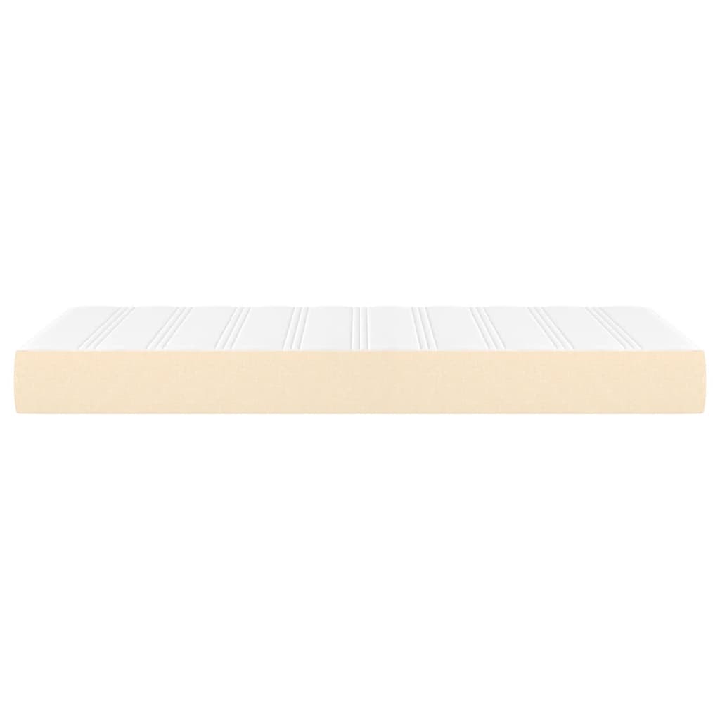 vidaXL Saltea de pat cu arcuri, crem, 90x190x20 cm, textil vidaXL Saltea de pat cu arcuri, crem, 90x190x20 cm, textil