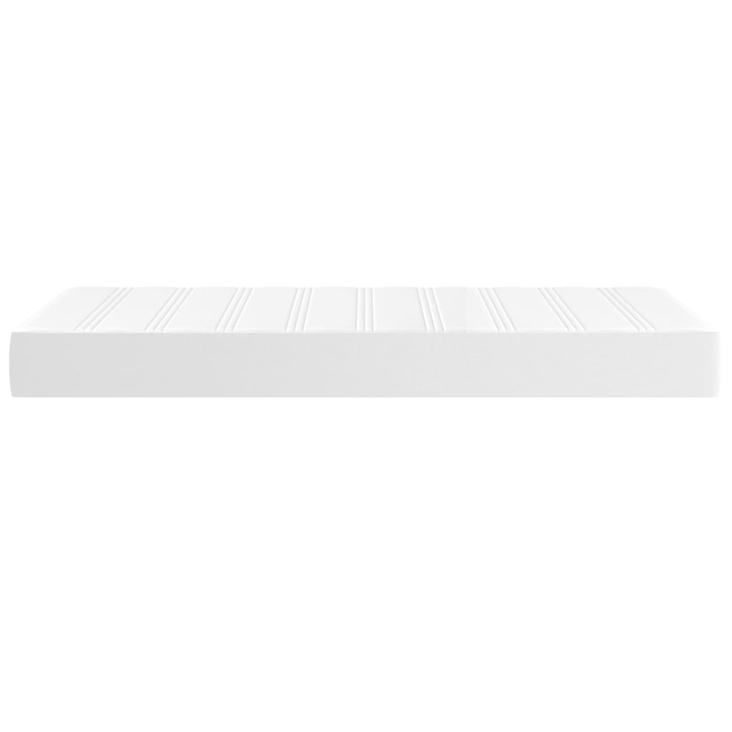 vidaXL Saltea de pat cu arcuri, alb, 90x190x20 cm, piele ecologică vidaXL Saltea de pat cu arcuri, alb, 90x190x20 cm, piele ecologică