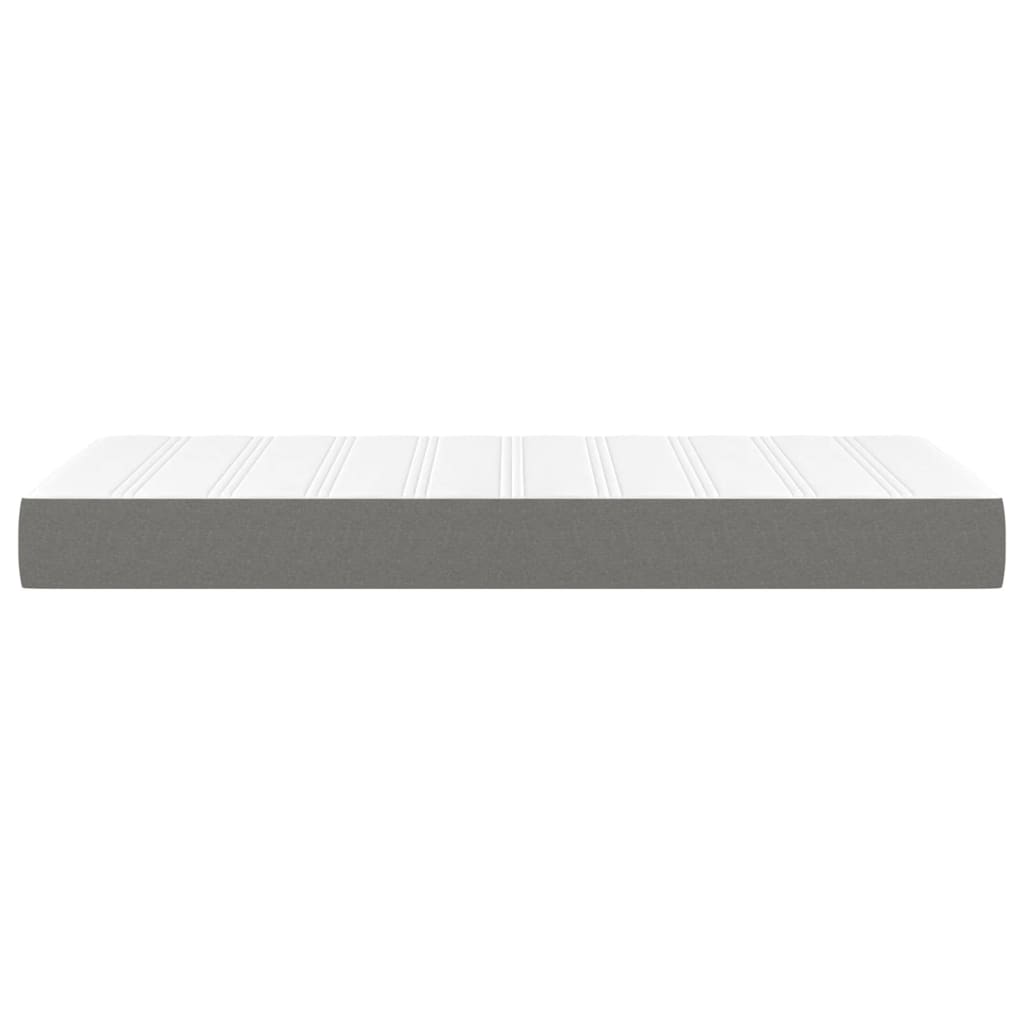 vidaXL Saltea de pat cu arcuri, gri închis, 90x200x20 cm, textil vidaXL Saltea de pat cu arcuri, gri închis, 90x200x20 cm, textil