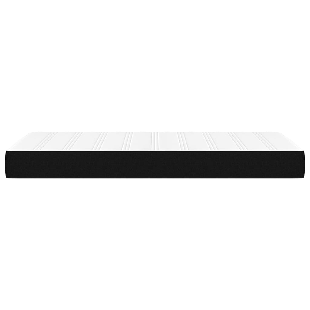 vidaXL Saltea de pat cu arcuri, negru, 90x200x20 cm, textil