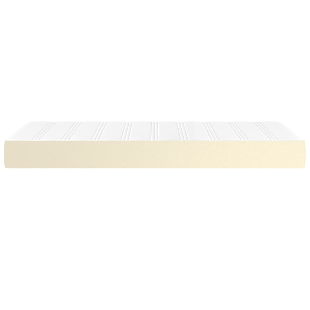 vidaXL Saltea de pat cu arcuri, crem, 90x200x20 cm, piele ecologică vidaXL Saltea de pat cu arcuri, crem, 90x200x20 cm, piele ecologică