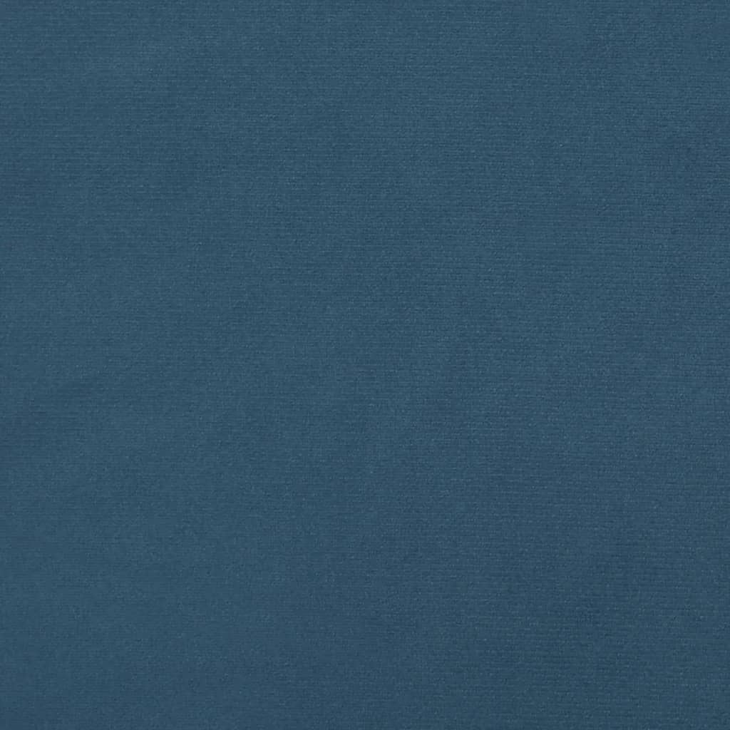vidaXL Saltea de pat cu arcuri, albastru închis, 90x200x20 cm, catifea vidaXL Saltea de pat cu arcuri, albastru închis, 90x200x20 cm, catifea