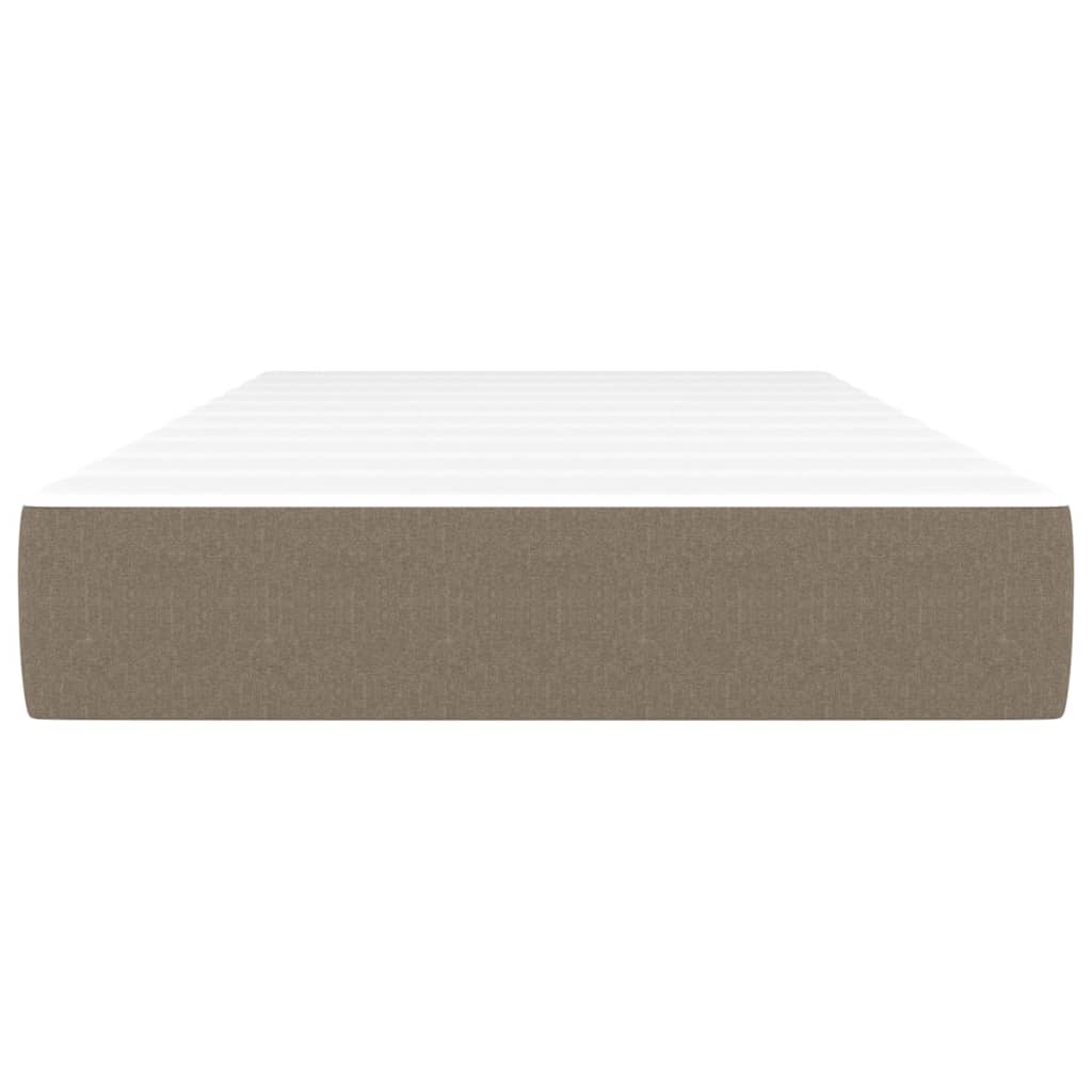 vidaXL Saltea de pat cu arcuri, gri taupe, 100x200x20 cm, textil vidaXL Saltea de pat cu arcuri, gri taupe, 100x200x20 cm, textil
