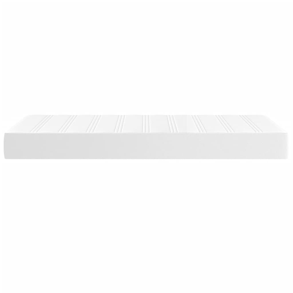 vidaXL Saltea de pat cu arcuri, alb, 100x200x20 cm, piele ecologică vidaXL Saltea de pat cu arcuri, alb, 100x200x20 cm, piele ecologică
