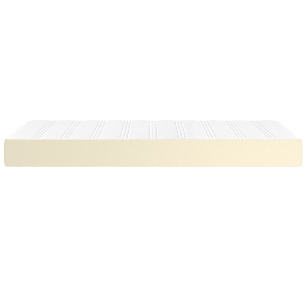 vidaXL Saltea de pat cu arcuri, crem, 100x200x20 cm, piele ecologică vidaXL Saltea de pat cu arcuri, crem, 100x200x20 cm, piele ecologică