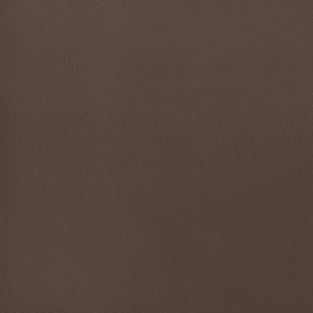 vidaXL Saltea de pat cu arcuri, maro, 100x200x20 cm, piele ecologică