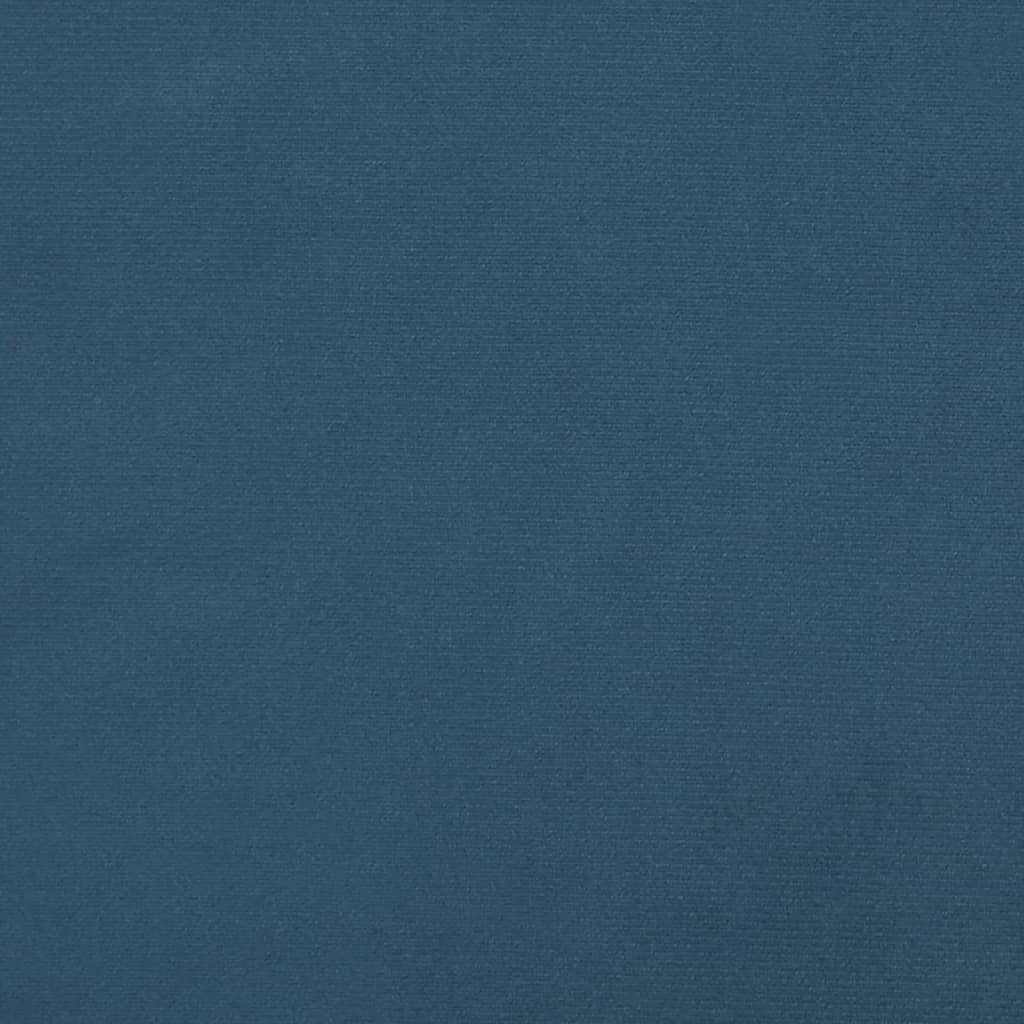 vidaXL Saltea de pat cu arcuri, albastru închis, 100x200x20cm, catifea vidaXL Saltea de pat cu arcuri, albastru închis, 100x200x20cm, catifea
