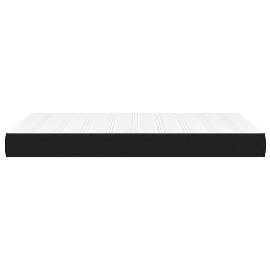 vidaXL Saltea de pat cu arcuri, negru, 120x200x20 cm, textil