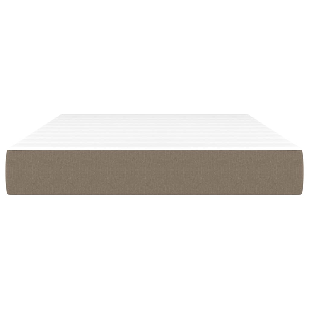 vidaXL Saltea de pat cu arcuri, gri taupe, 120x200x20 cm, textil vidaXL Saltea de pat cu arcuri, gri taupe, 120x200x20 cm, textil