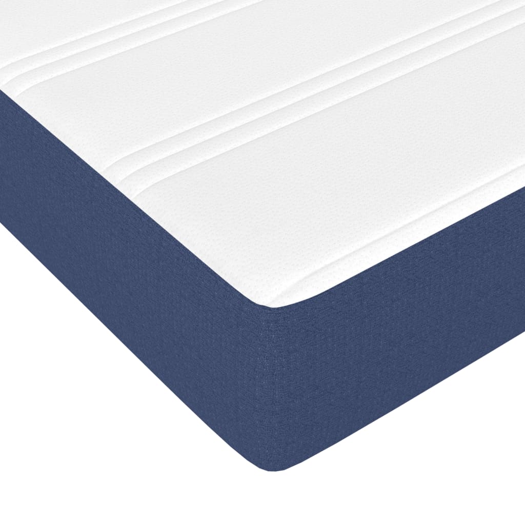 vidaXL Saltea de pat cu arcuri, albastru, 120x200x20 cm, textil vidaXL Saltea de pat cu arcuri, albastru, 120x200x20 cm, textil