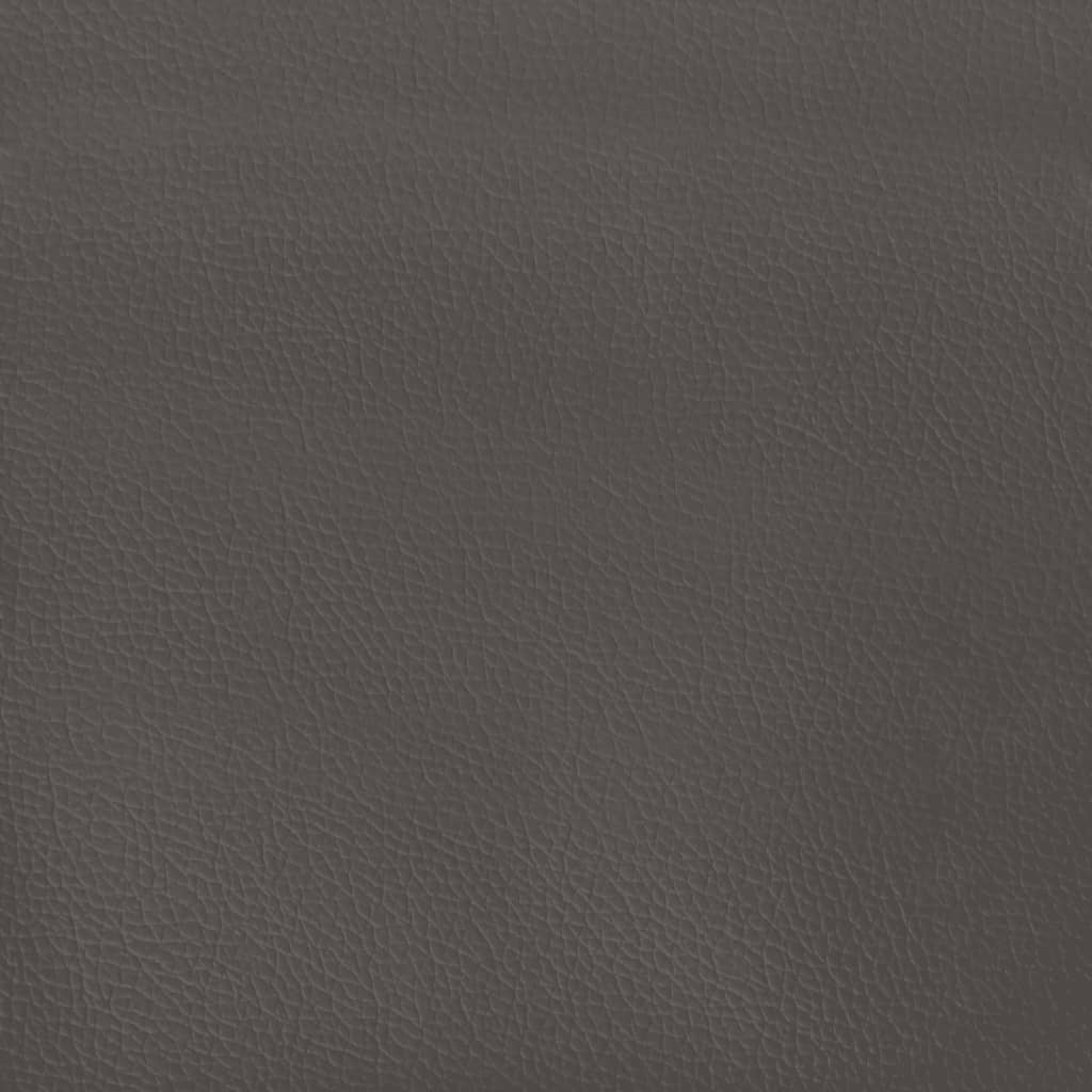 vidaXL Saltea de pat cu arcuri, gri, 120x200x20 cm, piele ecologică vidaXL Saltea de pat cu arcuri, gri, 120x200x20 cm, piele ecologică