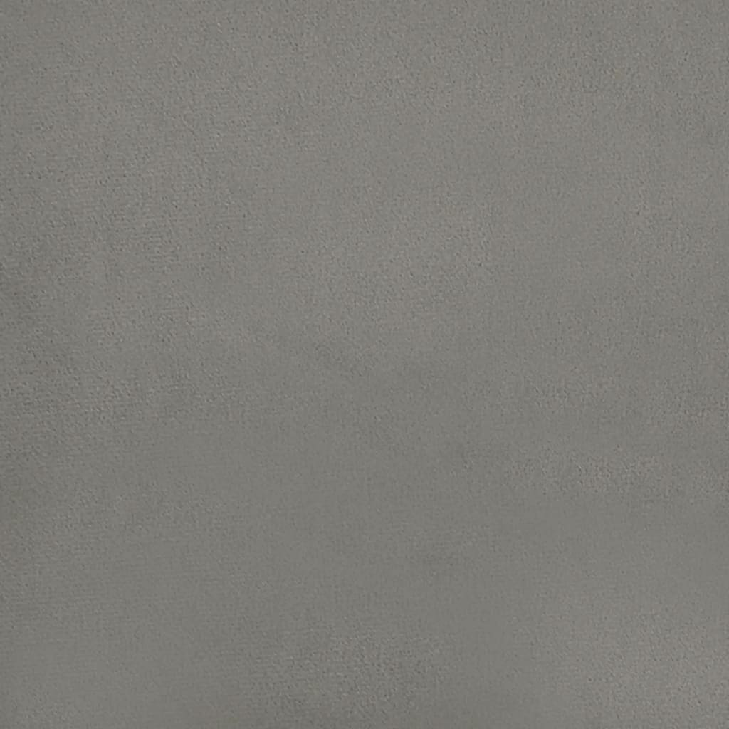 vidaXL Saltea de pat cu arcuri, gri deschis, 120x200x20 cm, catifea vidaXL Saltea de pat cu arcuri, gri deschis, 120x200x20 cm, catifea